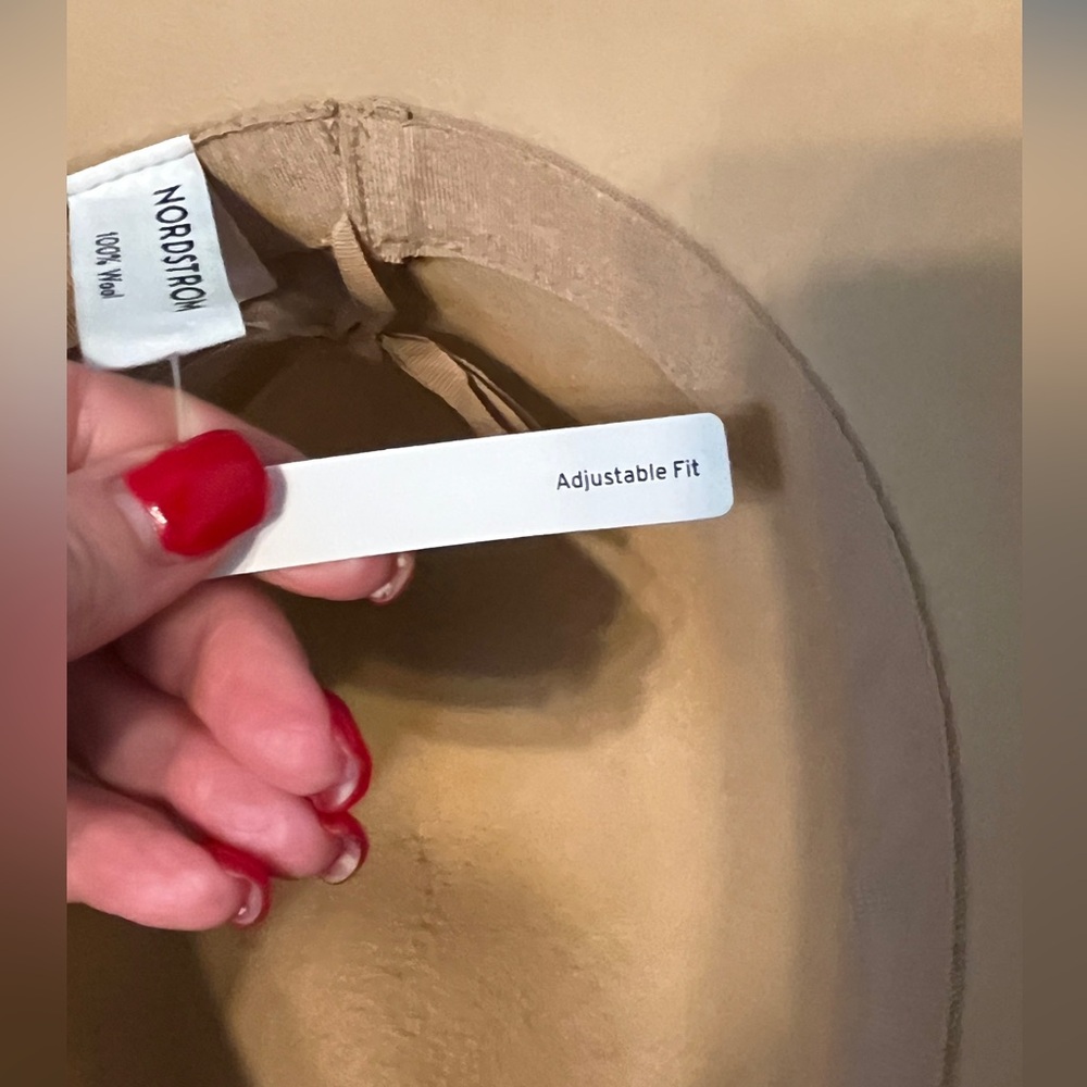 NWT Nordstrom Camel Women's Fedora Hat - Picture 5 of 7